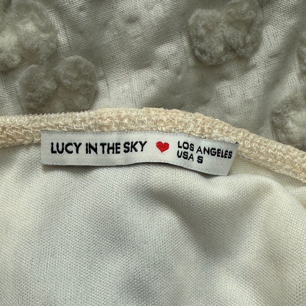 Lucy in the Sky Black and Cream Mini Dress - Picture 6 of 8